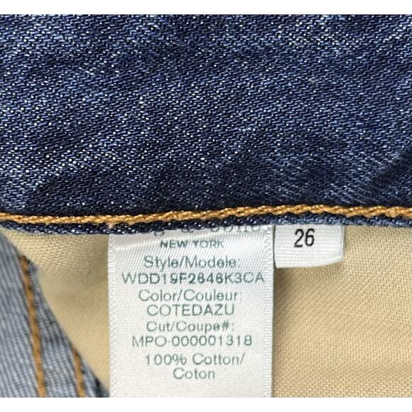 Rag & Bone Ruth Super High Waist Crop Wide Leg Jeans In Blue Cote Dazu Size 26 - Picture 10 of 10